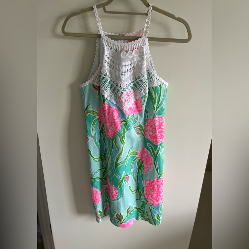 Lilly Pulitzer Pink Printed Hydrangea Dress